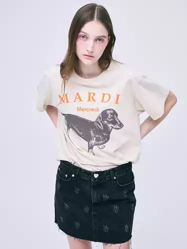 Product image - MARDI MERCREDI TSHIRT DDANJI_LIGHTBEIGE