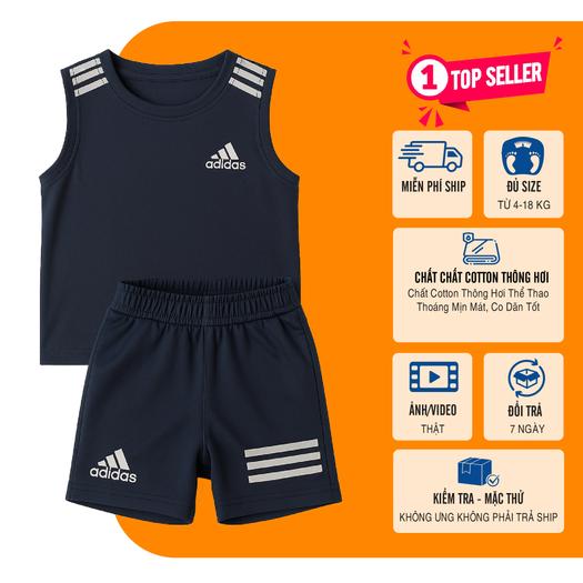 Product image - [ MÃ AD ] Bộ Ba lỗ bé trai