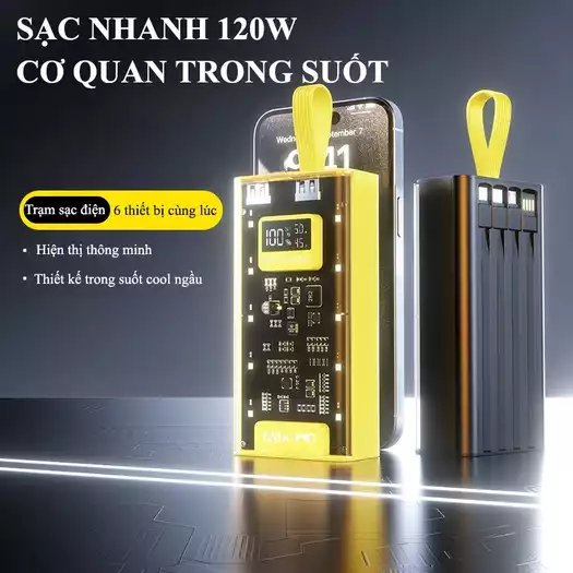 Product image - Sạc dự phòng 120W sạc nhanh PD20W dung lượng 50000mAh