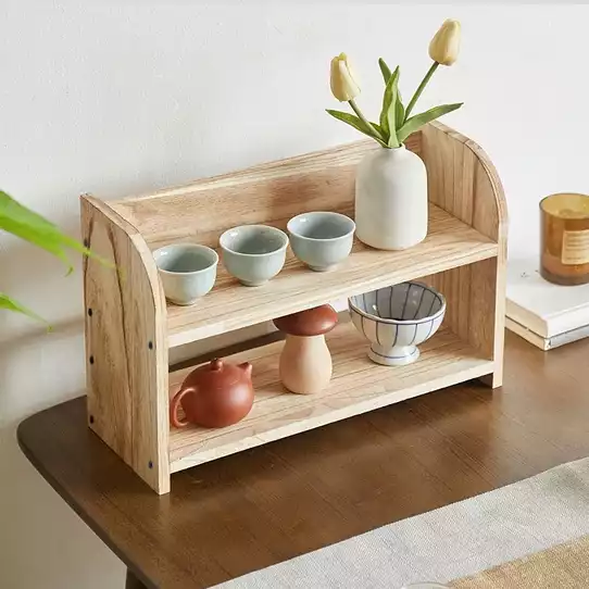 Product image - Kệ gỗ 2 tầng để gia vị cho nhà bếp ngăn nắp, tiện ích