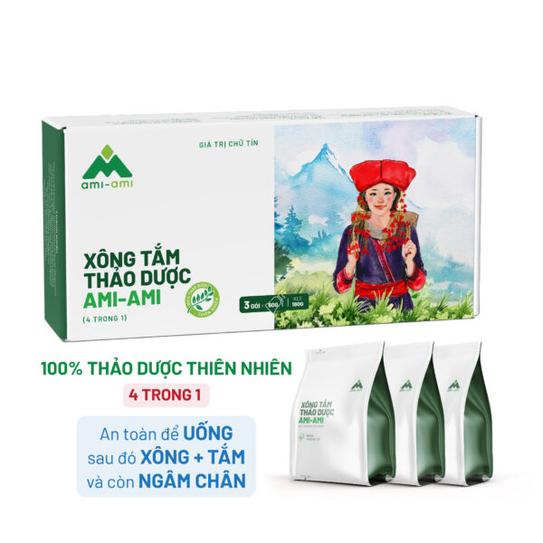 Product image - Xông tắm thảo dược Ami-Ami (4in1) Hộp 3gói