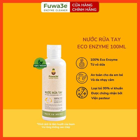 Product image - Nước rửa tay FUWA3E enzyme sinh học dứa 300ml/ 100ml hương quýt