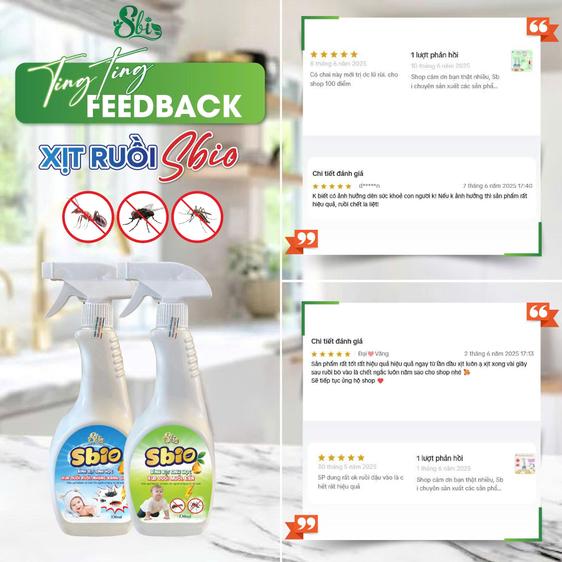 Product image - COMBO RUỒI + MUỖI SBIO 500ML