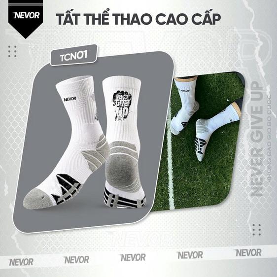 Product image - Tất vớ thể thao Nevor TCN-01 cao cấp cải thiện hiệu suất vận động, bảo vệ toàn diện chuyên dụng cho đá bóng, chạy bộ, bóng rổ…
