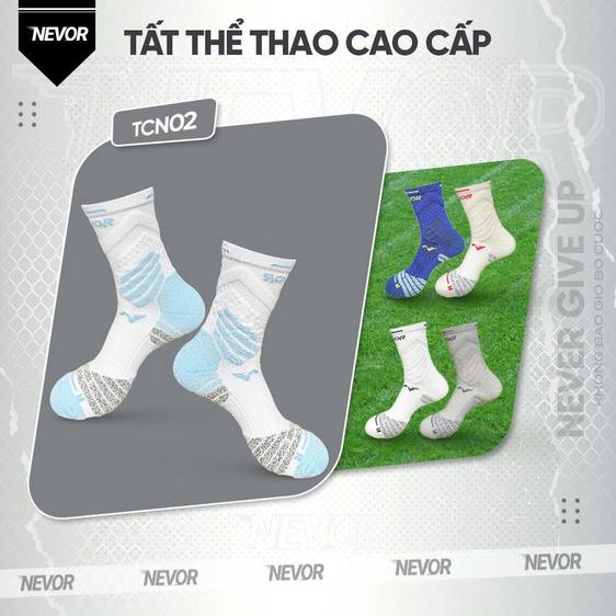 Product image - Tất vớ thể thao cao cấp Nevor TCN-02 thoáng khí ngăn ngừa chấn thương, cải thiện hiệu suất vận động phù hợp cho bóng đá, chạy bộ, cầu lông…
