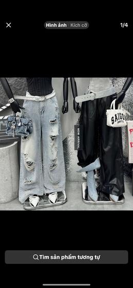 Product image - Quần Jane dài rách trước sau