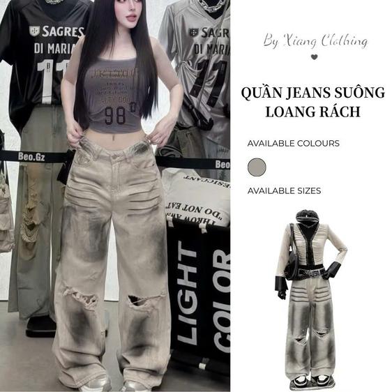 Product image - quần bò  loang đen