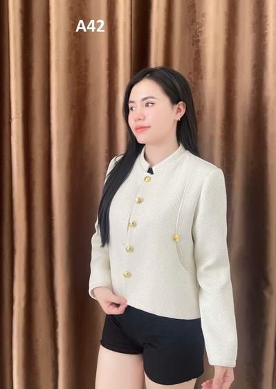 Product image - A42- dạ trắng cổ tàu