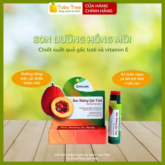 Product image - Son dưỡng môi gấc tươi Pơ Lang