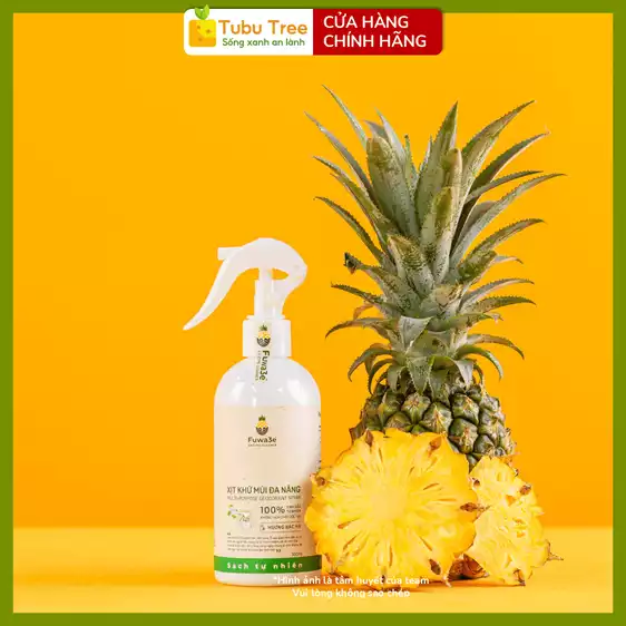 Product image - Xịt khử mùi đa năng hương bạc hà hữu cơ FUWA3E enzyme sinh học từ dứa 300ml