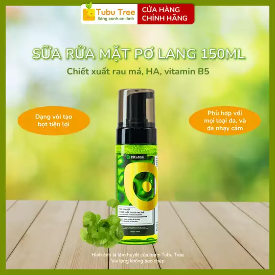 Product image - Sữa Rửa Mặt Tạo Bọt Rau Má Pơ Lang