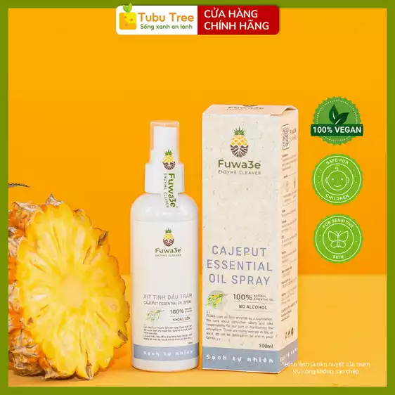 Product image - Xịt khử mùi kháng khuẩn tinh dầu tràm Fuwa3e 100ml