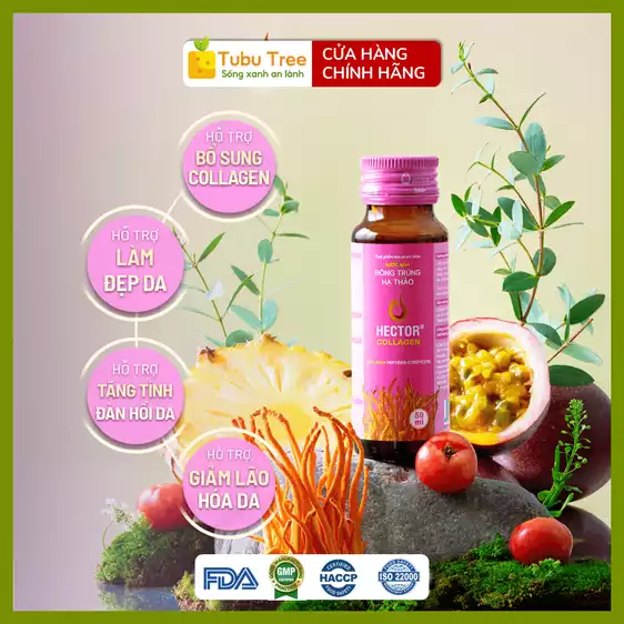 Product image - NƯỚC NẤM HECTOR COLLAGEN ĐÔNG TRÙNG HẠ THẢO