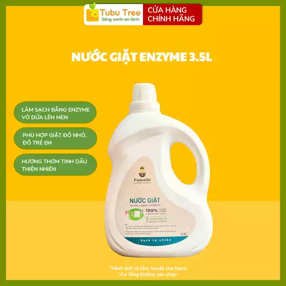 Product image - Nước giặt hữu cơ Fuwa3e enzyme sinh học từ vỏ dứa 3.5L - giặt đồ trẻ em, đồ lót