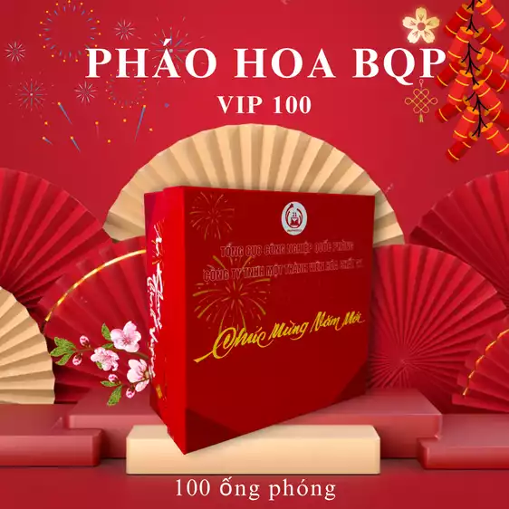 Product image - Giàn pháo hoa Bộ quốc phòng 100 ống