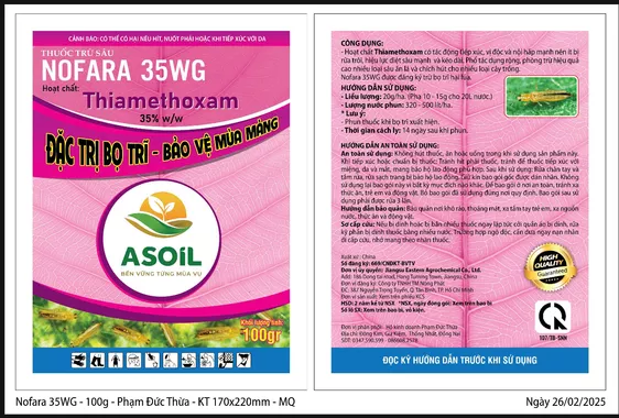 Product image - ASOIL NOFARA 35WG 100g-200-Đặc Trị Bọ Trĩ ,Rệp Sáp Bảo Vệ Mùa Màng