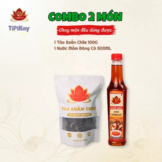 Product image - [Combo 2 món Nấu Ăn Tại Nhà] 1 Tảo Xoắn Chile 100G + 1 Nước Mắm Đông Cô 500ML