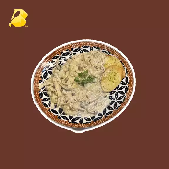 Product image - Mushroom Fettucine Pasta in Truffle Cream Sauce