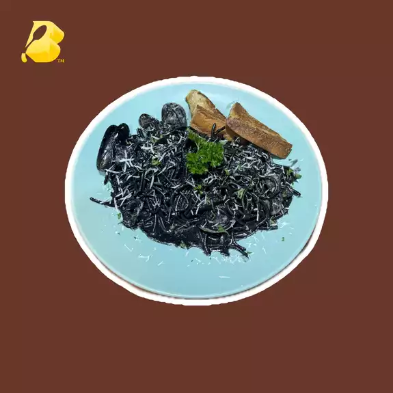 Product image - Mixed Seafood Squid Ink Spaghetti
