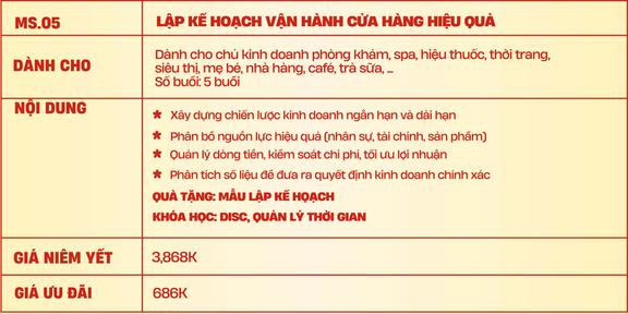 Product image - LẬP KẾ HOẠCH VẬN HÀNH CỬA HÀNG HIỆU QUẢ
