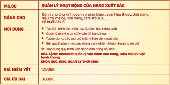 Product image - QUẢN LÝ HOẠT ĐỘNG CỬA HÀNG XUẤT SẮC