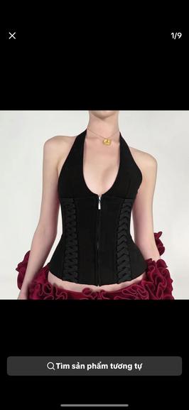 Product image - áo đan dây xẻ lưng