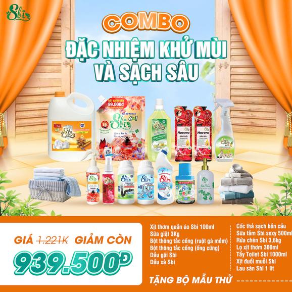 Product image - COMBO ĐẶC NHIỆM KHỬ MÙI VÀ SẠCH SÂU SẠCH SÂU