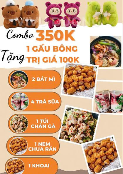 Product image - Combo Bùng Nổ Vị Giác – Nhận Gấu Đáng Yêu