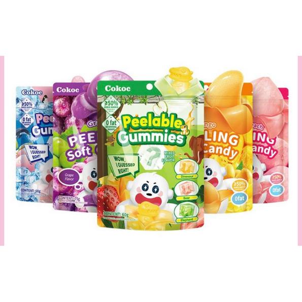 Product image - Bịch kẹo dẻo trái cây Cokoc 75g