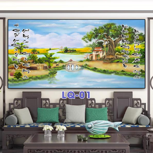 Product image - Tranh Làng Quê Việt Nam 5 Mẫu