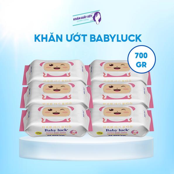 Product image - Khăn giấy ướt Baby Luck Nano Bạc 700gr