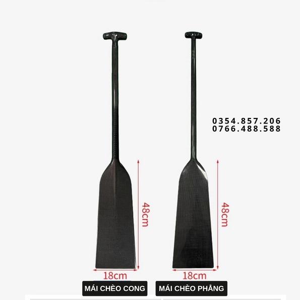 Product image - Mái Chèo Carbon Thuyền Rồng Cao Cấp (Trơn - có khoá Điều chỉnh chiều dài)