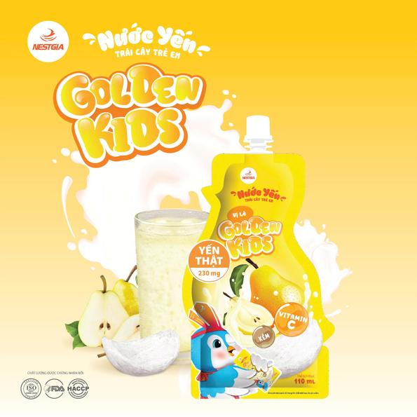 Product image - Nước yến trái cây trẻ em Golden Kids VỊ LÊ