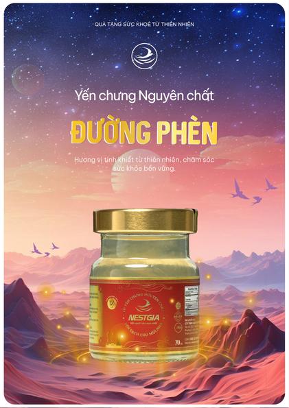 Product image - Yến hũ tiệt trùng đường phèn thượng hạng NestGia