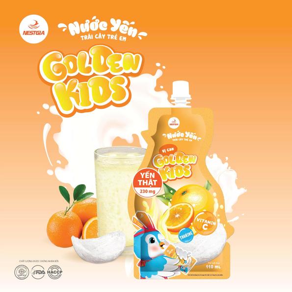 Product image - Nước yến trái cây trẻ em Golden Kids VỊ CAM