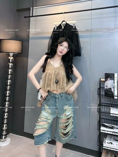 Product image - quần ngố rách