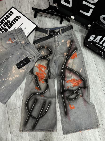 Product image - quần rách cam