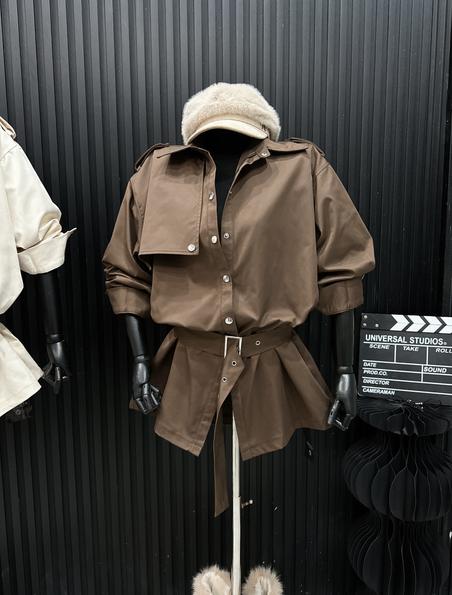 Product image - sơ mi có dây buộc eo