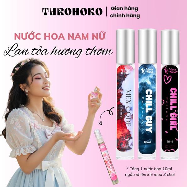 Product image - Combo 3 Chai Nước Hoa Unisex 10ml [Mua 3 Tặng 1 Chai Tròn Ngẫu Nhiên] Hương Thơm Dễ Chịu Lưu Giữ Lâu Phù Hợp Đi Học Đi Làm Đi Tiệc Perfume Nuochoa Nuochabody