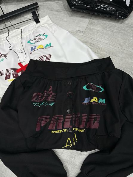 Product image - áo trễ vai crt dáng xuông