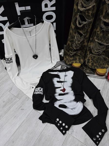 Product image - Áo tay Dài Rook Tay Đính Cúc