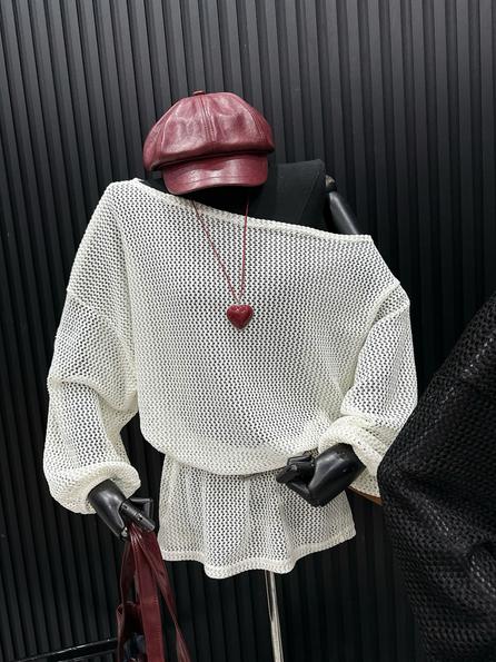 Product image - Áo Lưới Trễ Vai Phom Rộng (không đai)