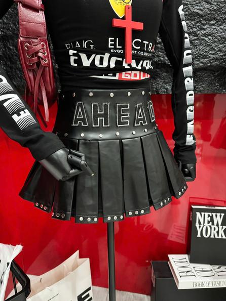 Product image - Chân Váy Da Xếp Li