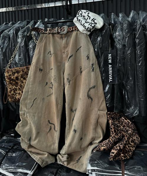 Product image - quần loang nâu  vẩy sơn