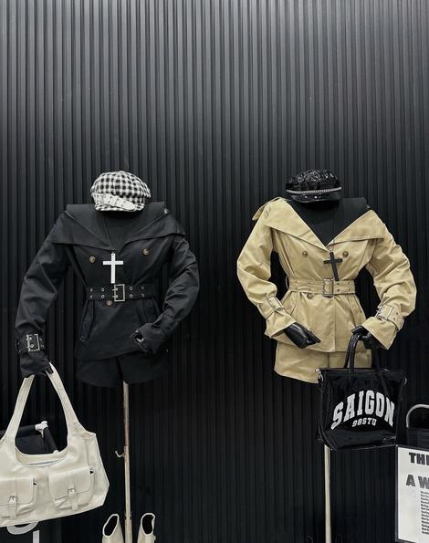 Product image - Set mangto Trễ Vai Kèm Đai Quần Short