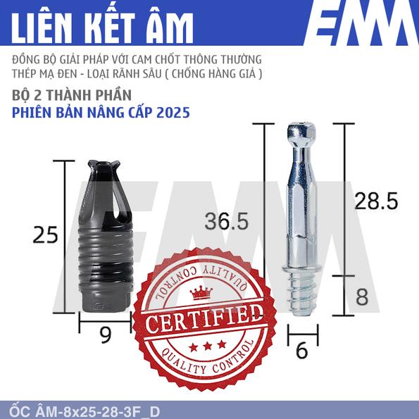 Product image - Liên kết Ốc Âm_8x25-28-3F
