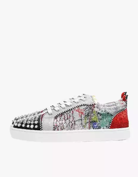 Product image - Christian Louboutin Low Sneakers đính đá gót đỏ