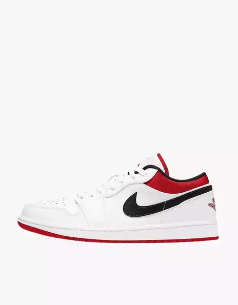 Product image - Nike Air Jordan 1 Low White University Red Black 553558-118