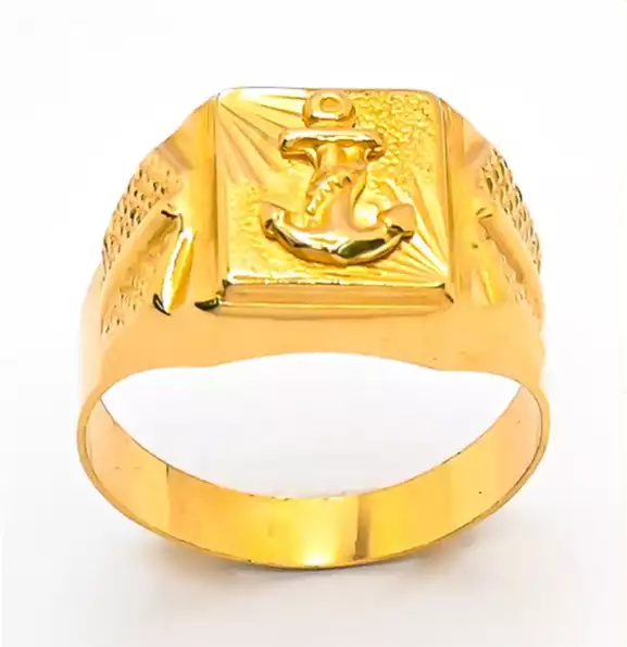 Product image - 18k Saudi Gold Anchor Ring