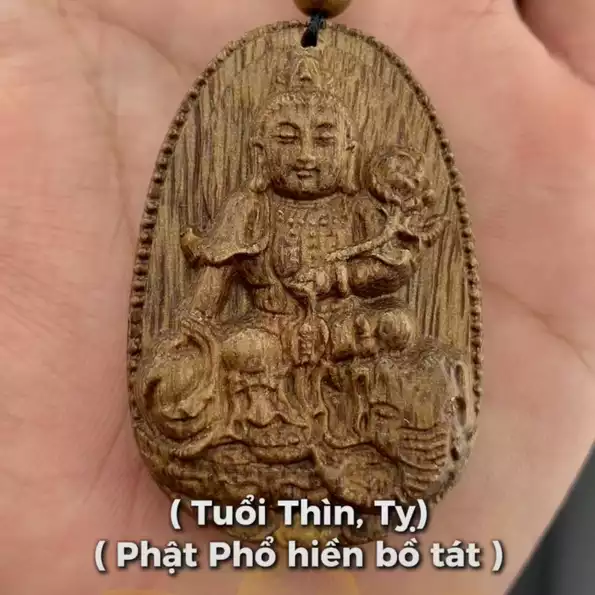 Product image - Mặt Vòng Độ Mệnh Tuổi Thìn & Tỵ - Phổ Hiền Bồ Tát